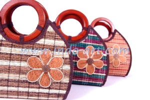 CRAFT BAGS Broomstick Natural Bag With Flower Tape (3)