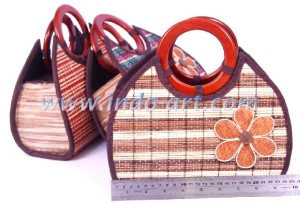 CRAFT BAGS Broomstick Natural Bag With Flower Tape (4)