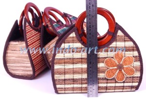 CRAFT BAGS Broomstick Natural Bag With Flower Tape (5)