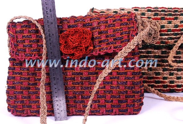 CRAFT BAGS | Enceng Natural Bag Flower Combination | craft